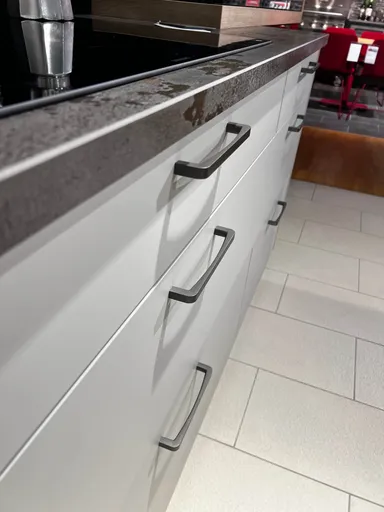 Nobilia Touch Inselküche Steingrau